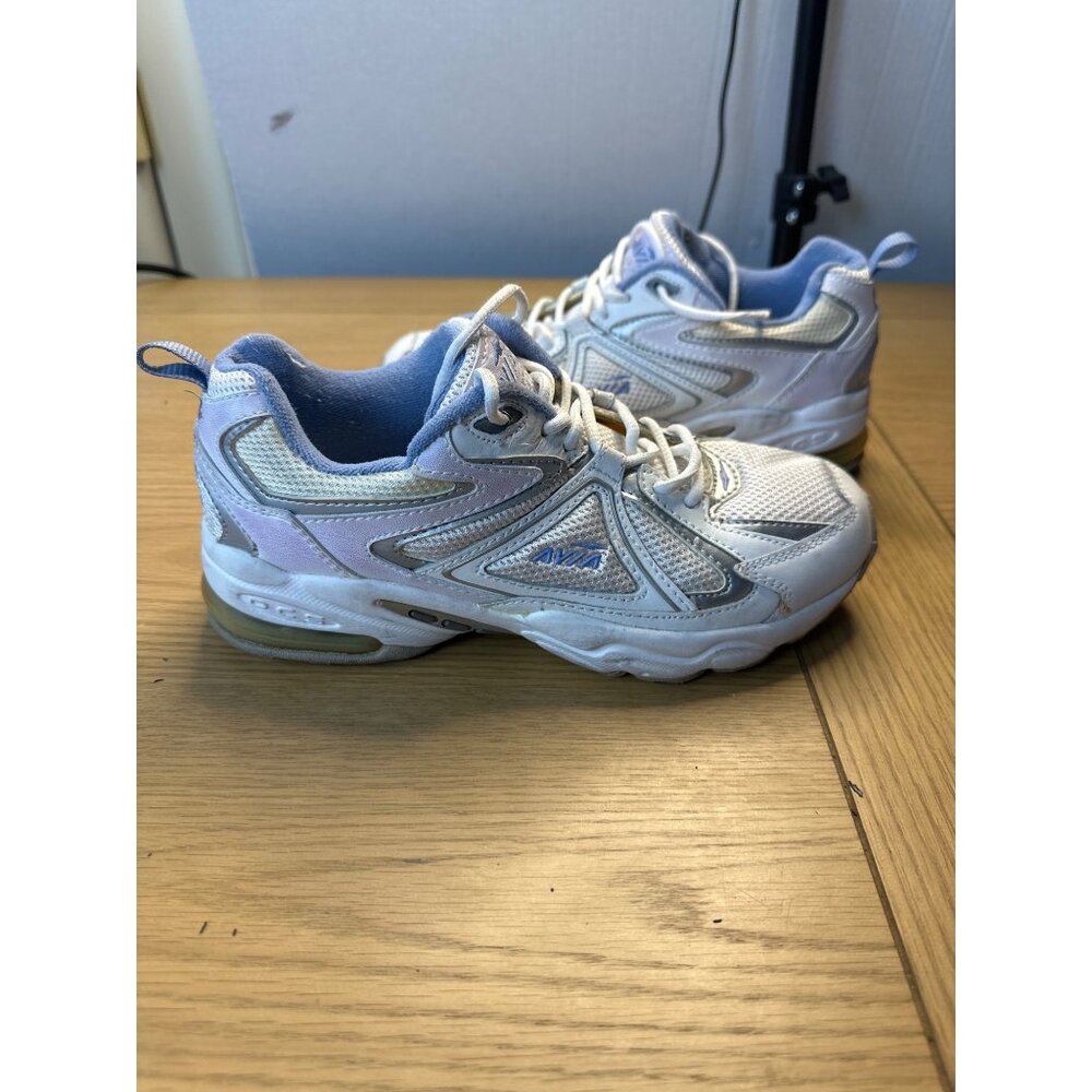 Avia Womens Mesh Upper Sporty Athletic Running Sneakers Shoes White Size 7